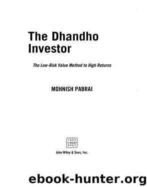 The Dhandho Investor by Mohnish Pabrai
