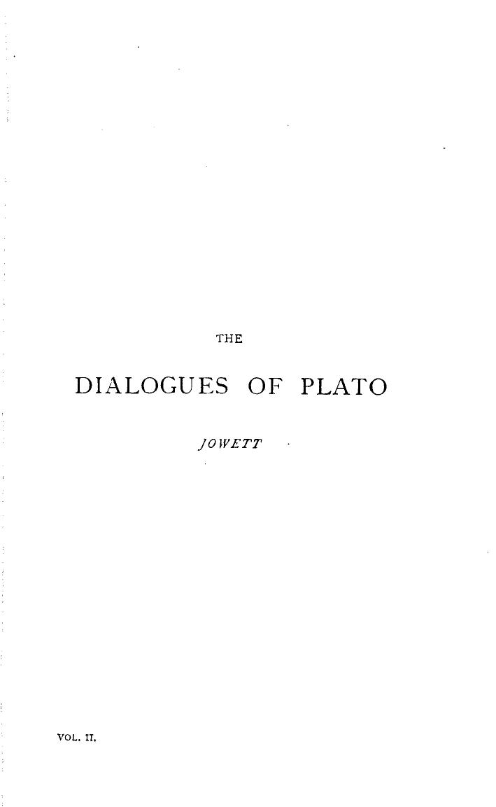 The Dialogs of Plato by Jowett