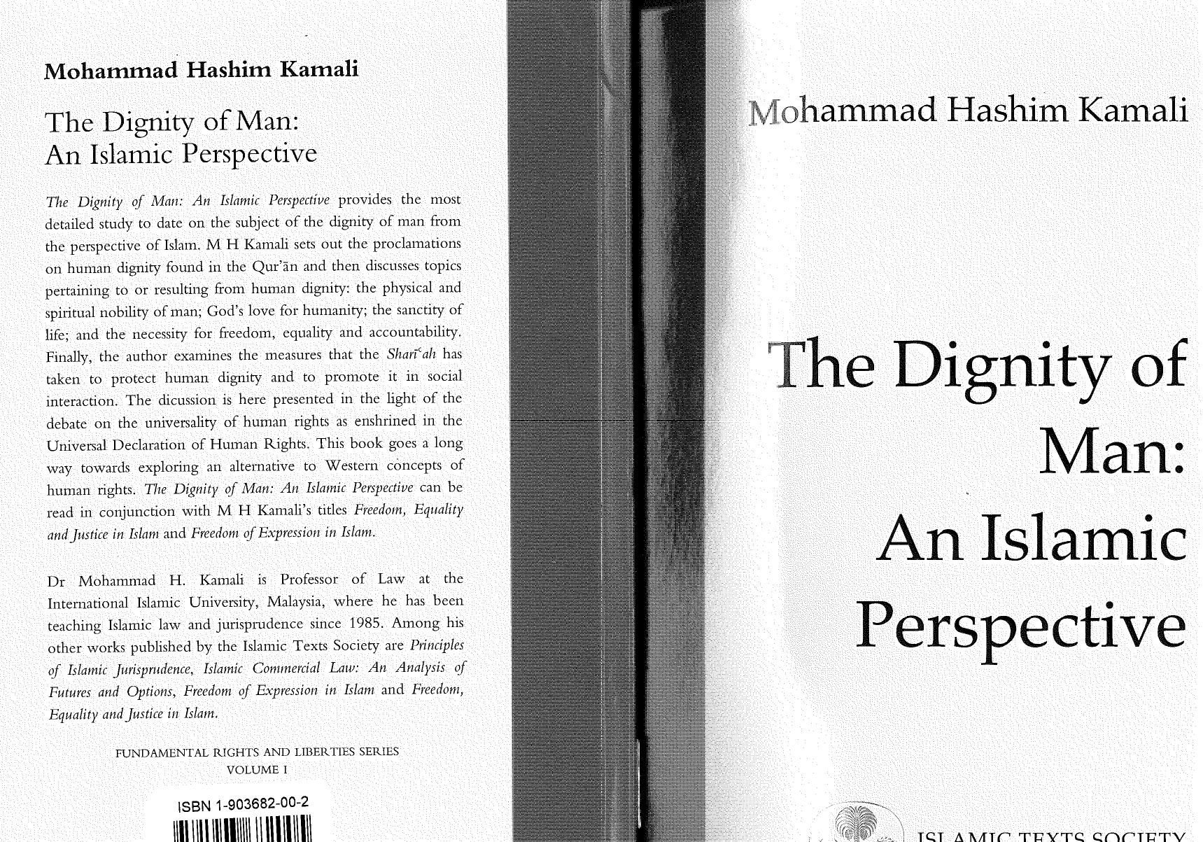 The Dignity of Man by Mohammad Hashim Kamali