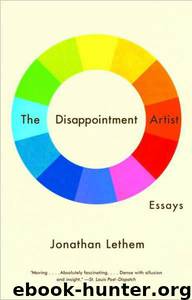 The Disappointment Artist by Jonathan Lethem
