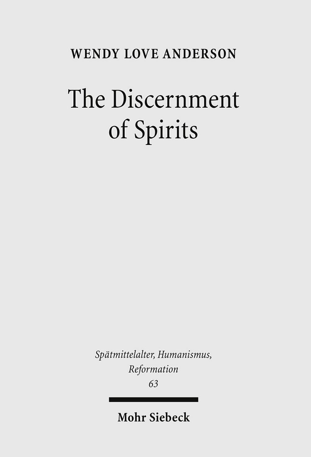 The Discernment of Spirits by Wendy Love Anderson