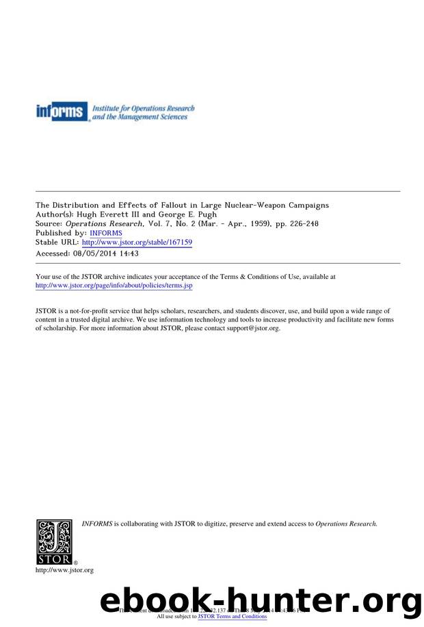 The Distribution and Effects of Fallout in Large Nuclear-Weapon Campaigns by The Distribution & Effects of Fallout in Large Nuclear-Weapon Campaigns (1959)
