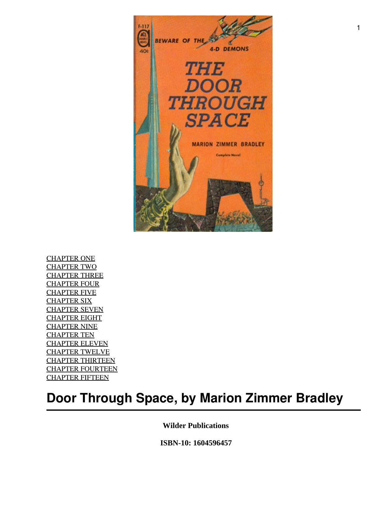 The Door Through Space by Marion Zimmer Bradley