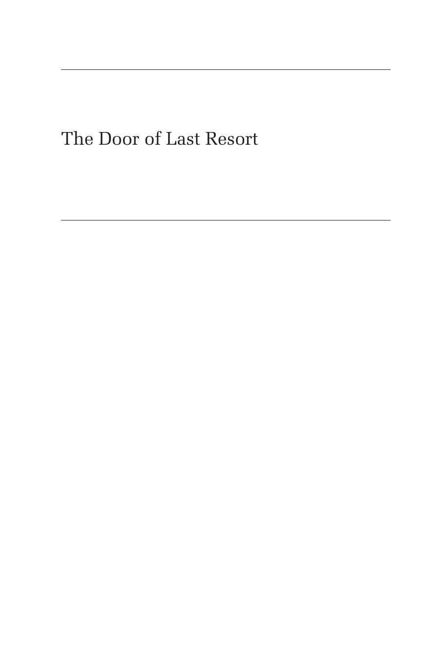 The Door of Last Resort: Memoirs of a Nurse Practitioner by Professor Frances Ward