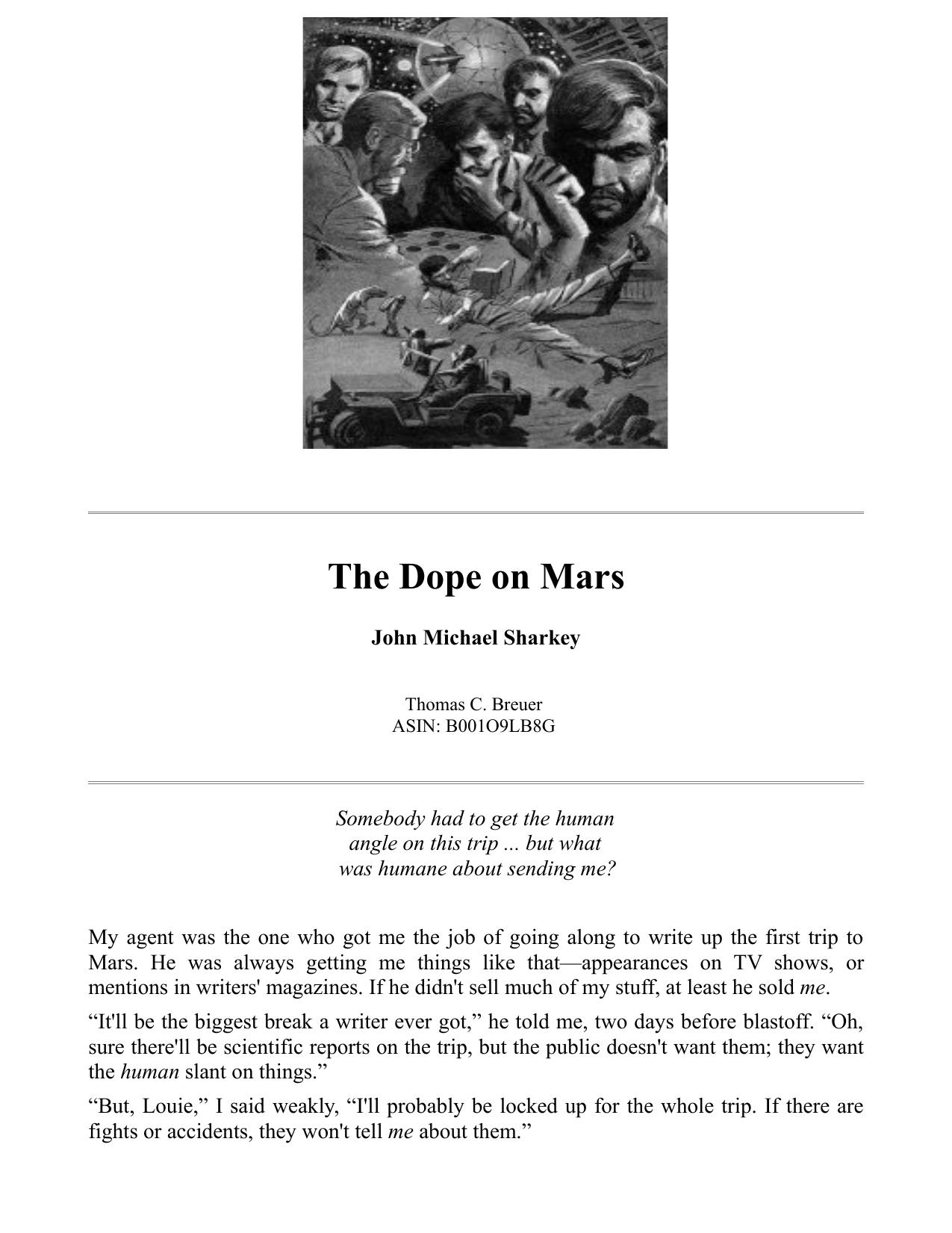 The Dope on Mars by Jack Sharkey