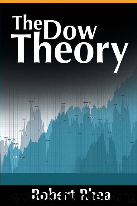 The Dow Theory by Robert Rhea