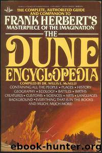 The Dune Encyclopedia by Willis E McNelly