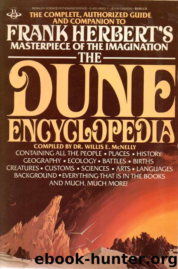 The Dune Encyclopedia by Willis Everett McNelly
