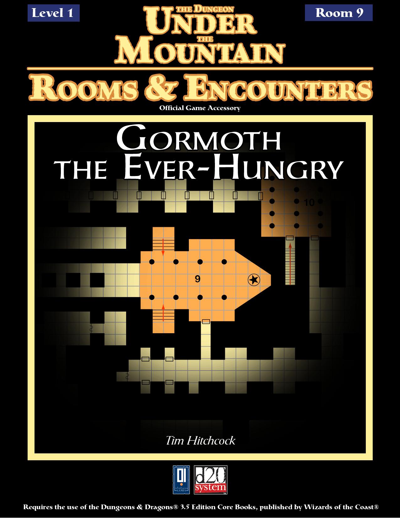 The Dungeon Under the Mountain, Rooms & Encounters: Gormoth the Ever - Hungry by 0one Games
