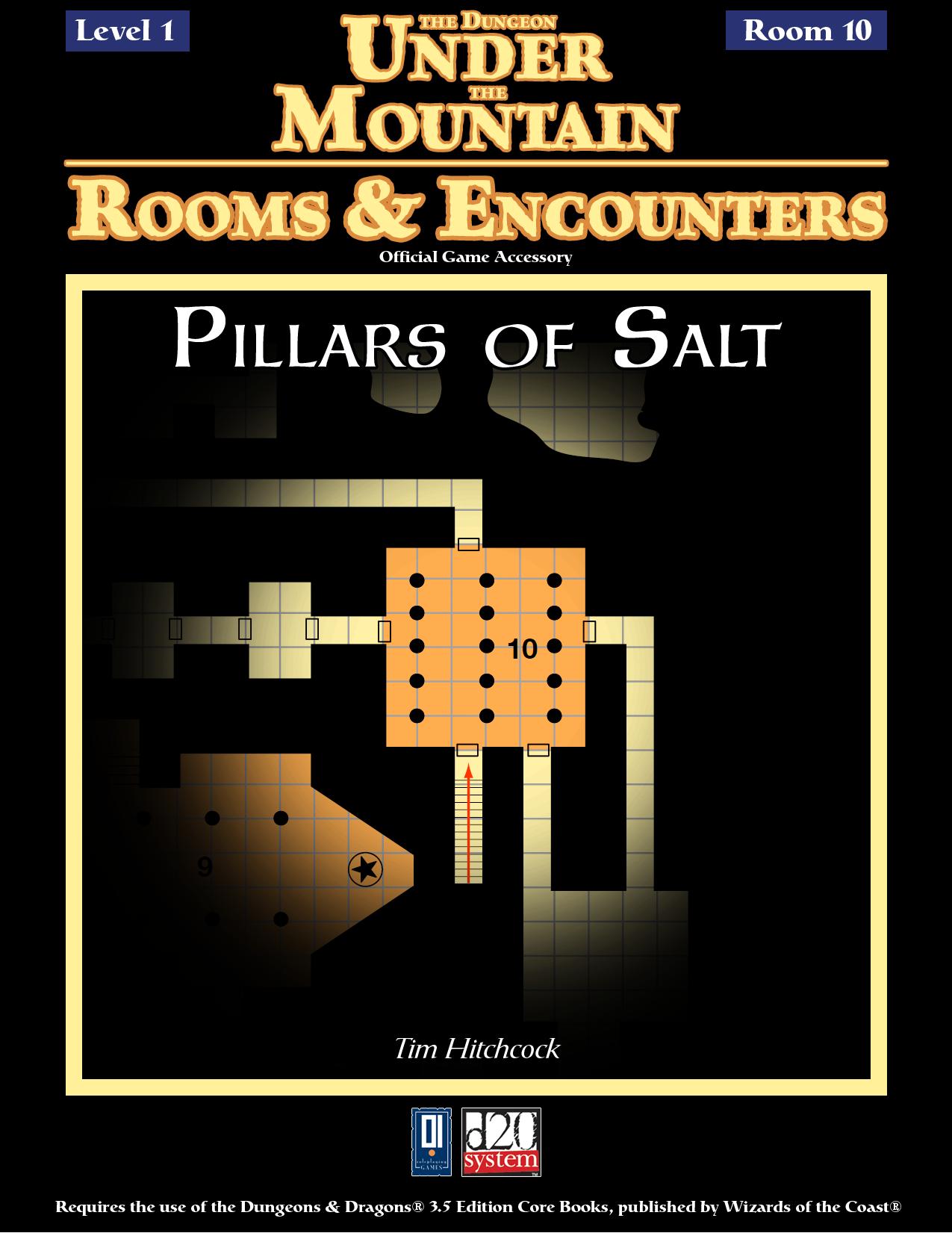 The Dungeon Under the Mountain, Rooms & Encounters: Pillars of Salt by 0one Games