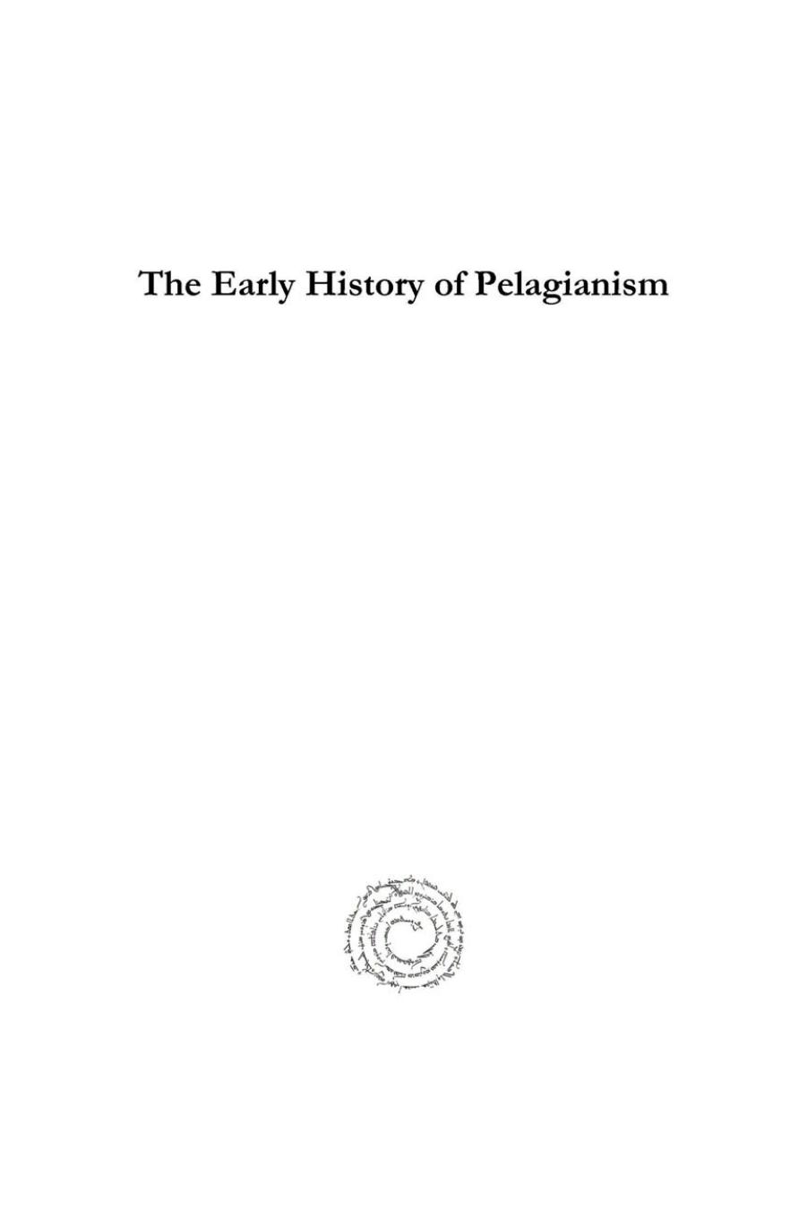 The Early History of Pelagianism by Anonymous