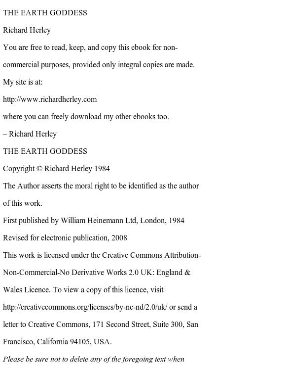 The Earth Goddess by Richard Herley