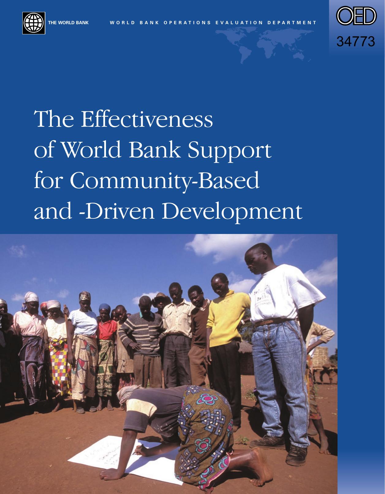 The Effectiveness of World Bank Support for Community-based And -driven Development: An Oed Evaluation (Operations Evaluation Studies) (Operations Evaluation Studies) by Nalini Kumar