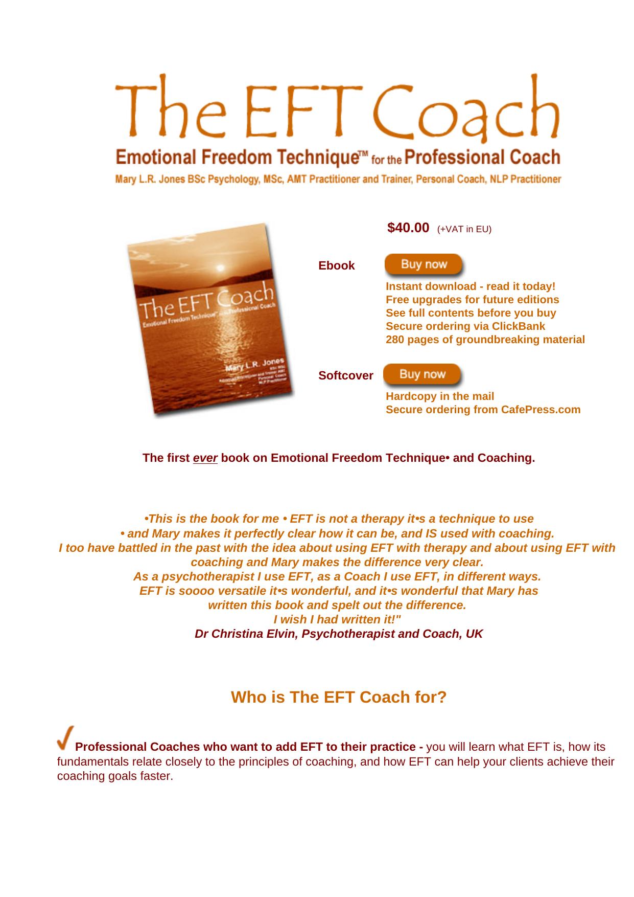 The Eft Coach. by Best of Kuszter's Collection