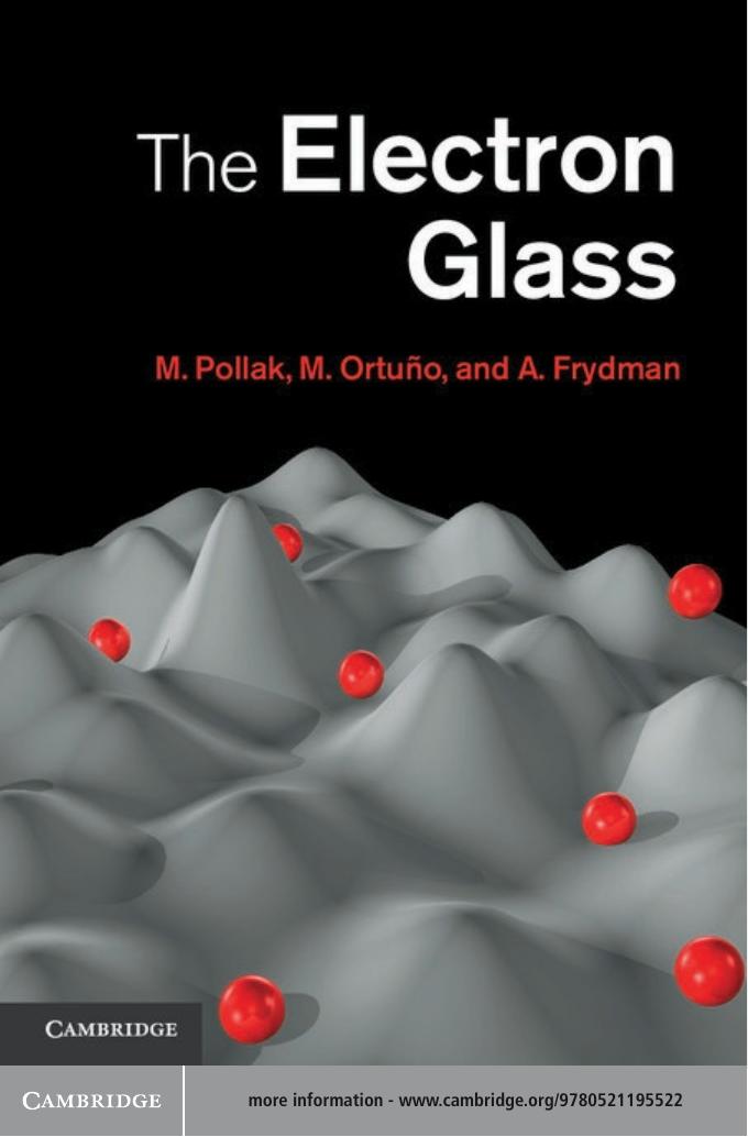 The Electron Glass by Professor M. Pollak Professor M. Ortuño Professor A. Frydman