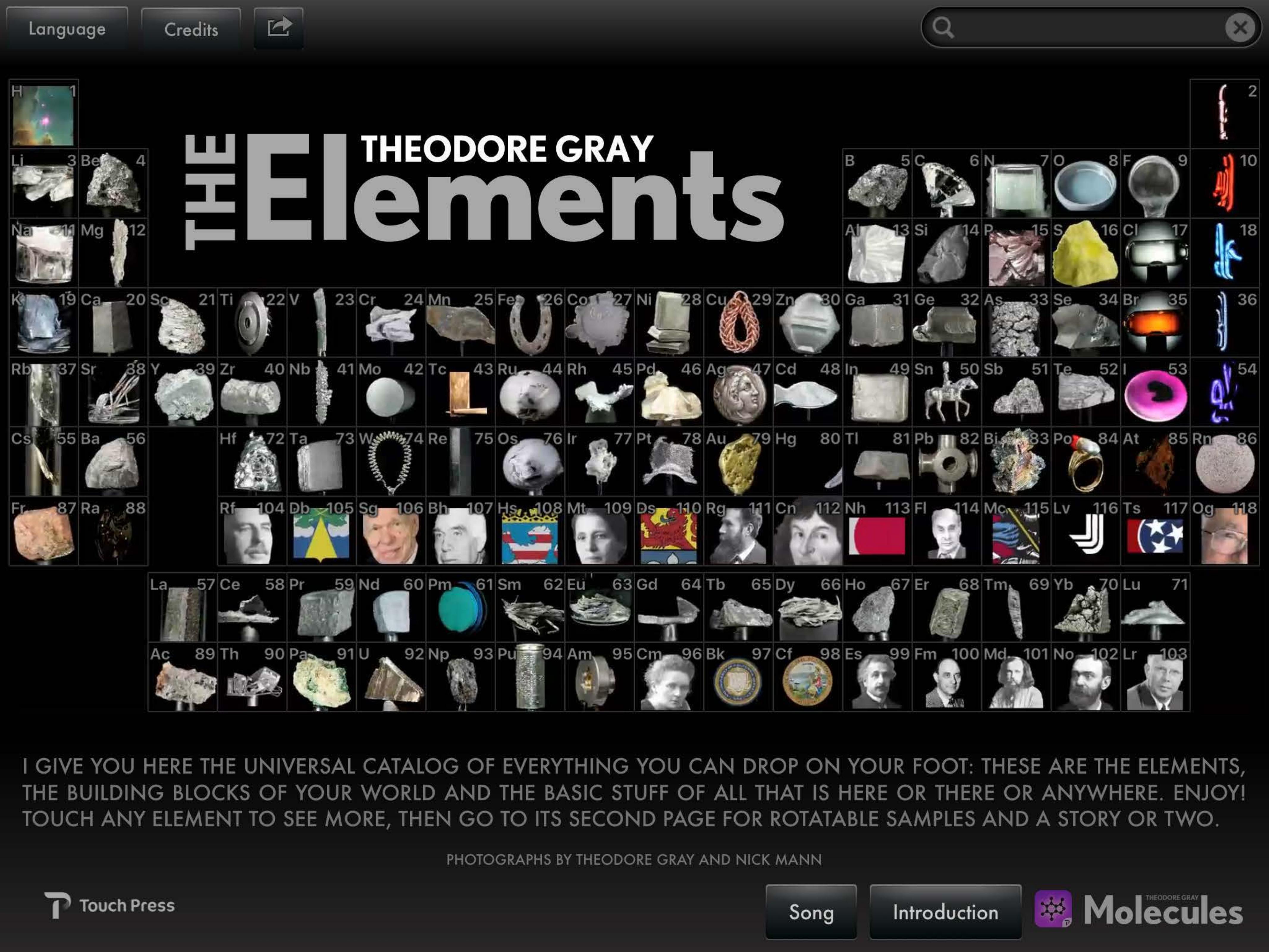 The Elements by Theodore Gray (Ger)