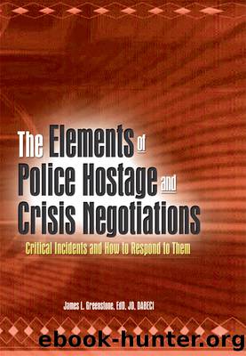 The Elements of Police Hostage and Crisis Negotiations by Greenstone James L.;