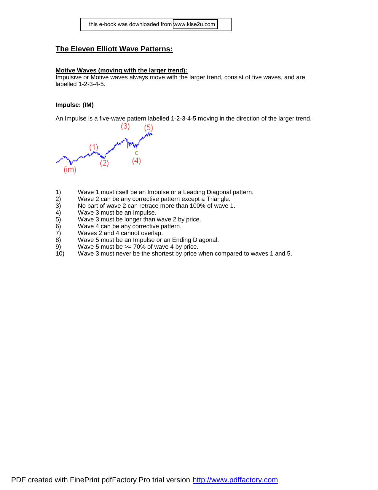 The Eleven Elliott Wave Pattern by scott levin