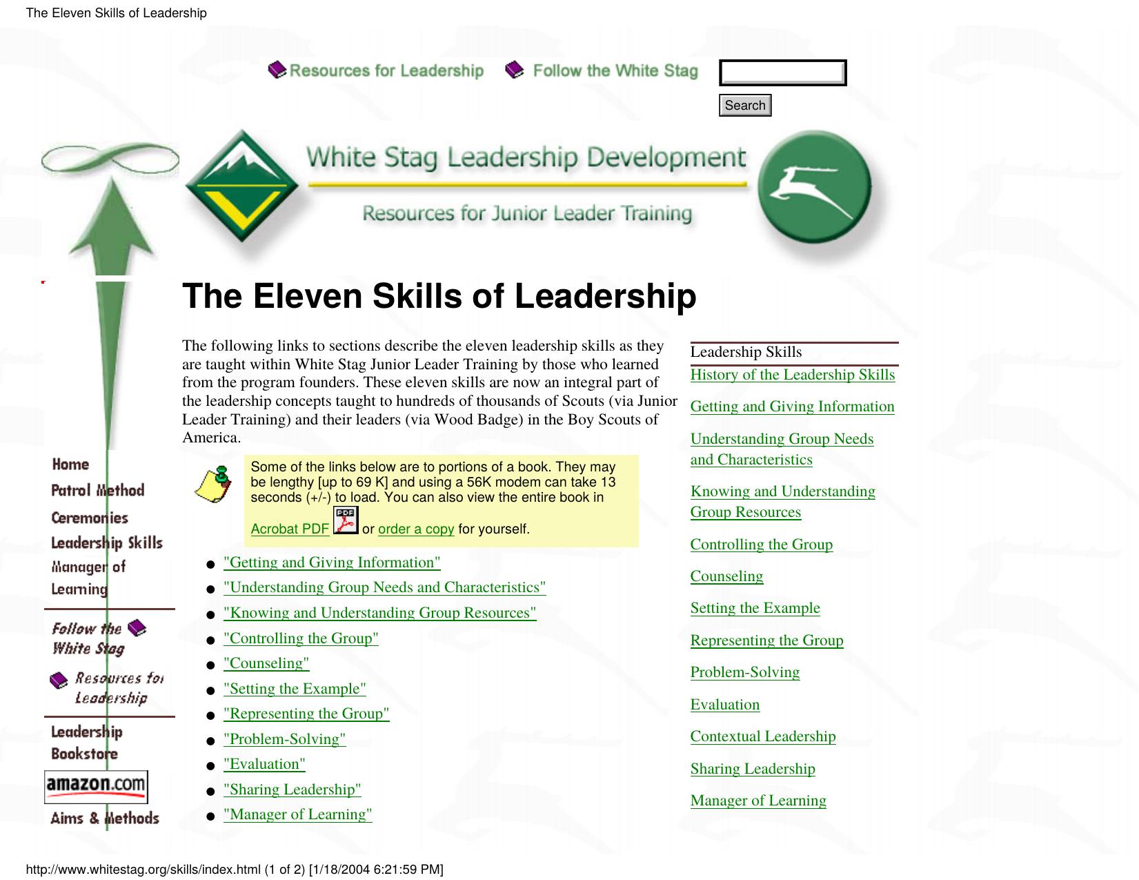 The Eleven Skills of Leadership by Unknown