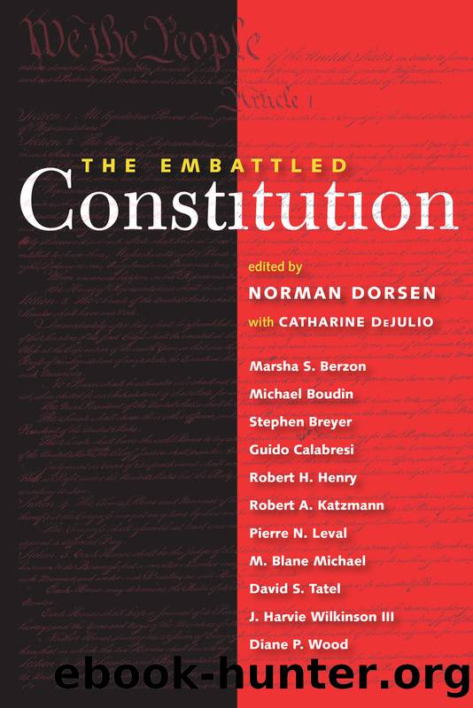 The Embattled Constitution by Norman Dorsen