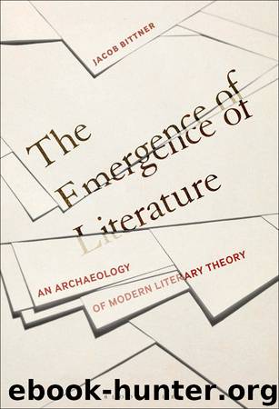 The Emergence of Literature by Jacob Bittner;