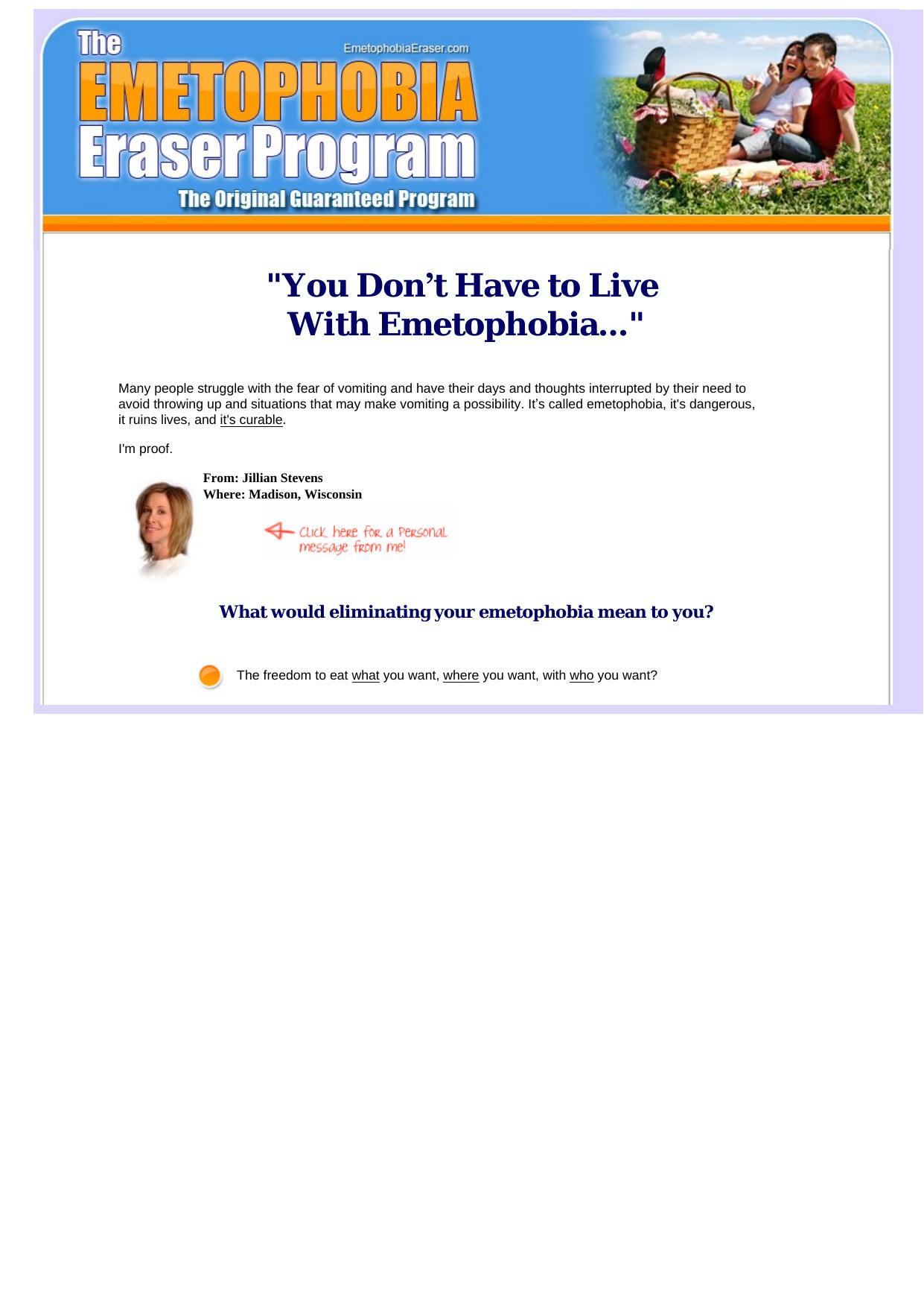 The Emetophobia Eraser Program. by Best of Kuszter's Collection