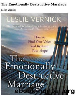 The Emotionally Destructive Marriage by Unknown