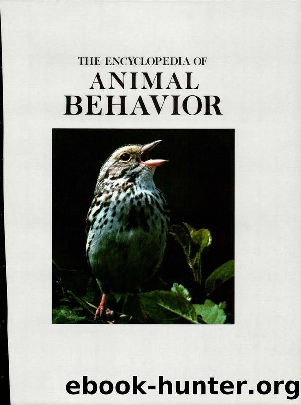 The Encyclopedia of Animal Behavior by Peter J. B. Slater