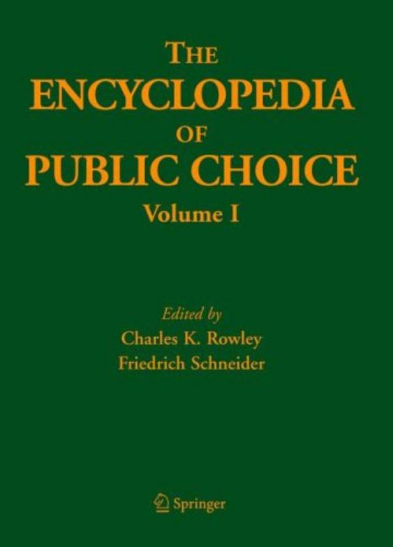 The Encyclopedia of Public Choice - Vol I by Vol I