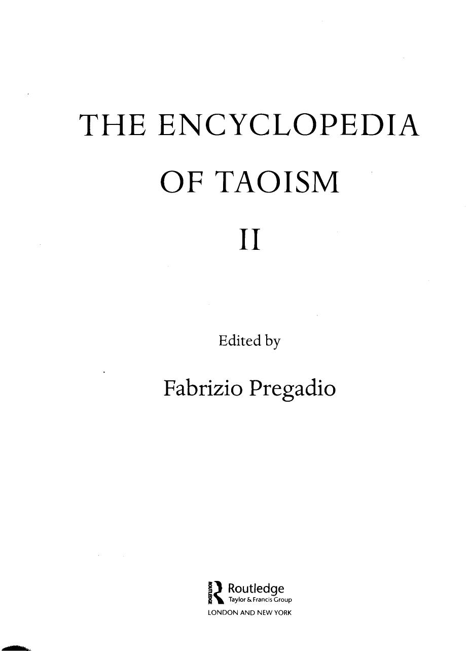 The Encyclopedia of Taoism v2 M-Z by Unknown