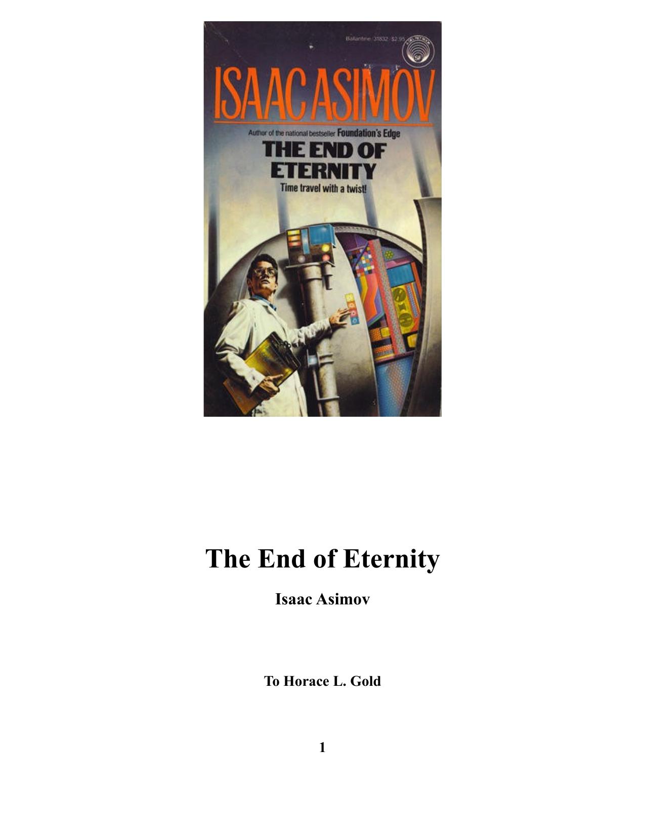 The End of Eternity by Isaac Asimov
