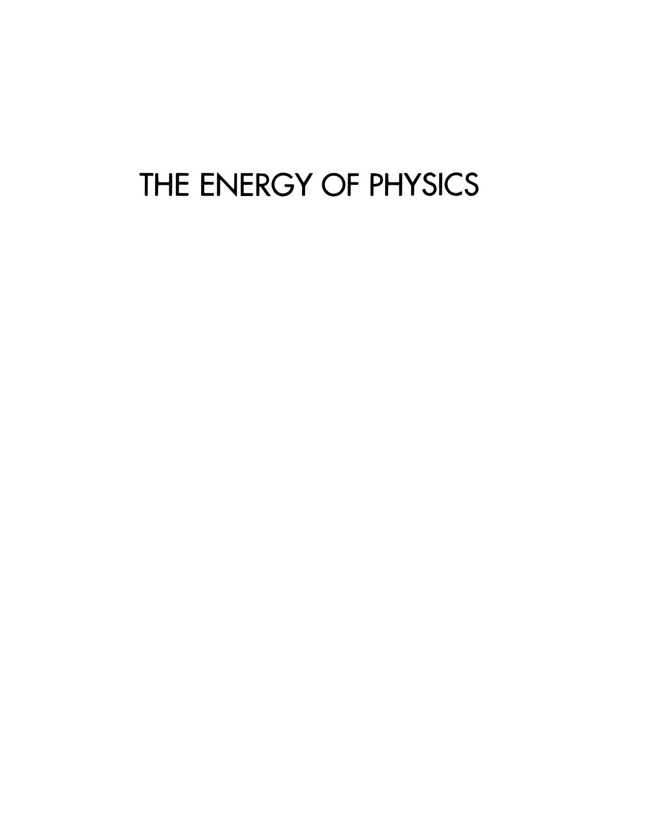 The Energy of Physics, Part I: Classical Mechanics and Thermodynamics by Christopher J. Fischer