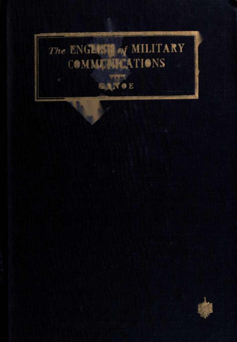 The English of Military Communications by Unknown