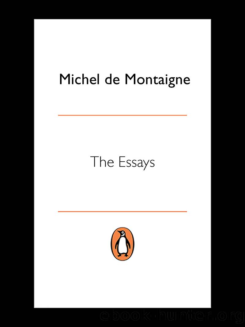 The Essays by Michel Montaigne