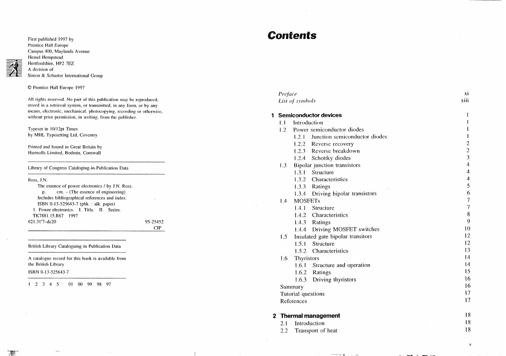 The Essence of Power Electronics (Essence of Engineering) by Joel N. Ross
