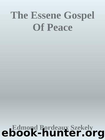 The Essene Gospel Of Peace by Edmond Bordeaux Szekely