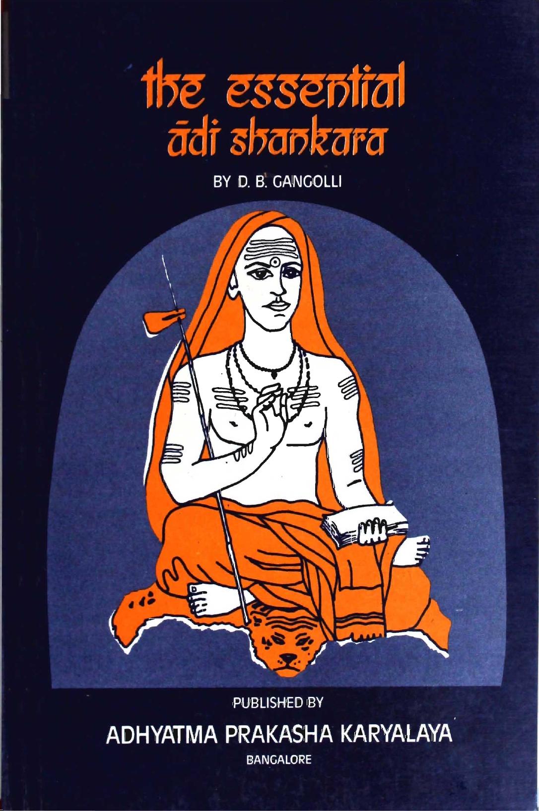 The Essential Adi Shankara by D. B. Gangolli