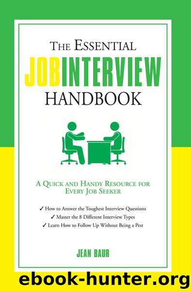 The Essential Job Interview Handbook by Jean Baur