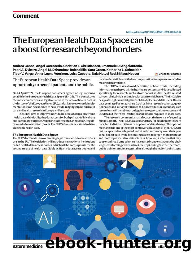 The European Health Data Space can be a boost for research beyond borders by unknow