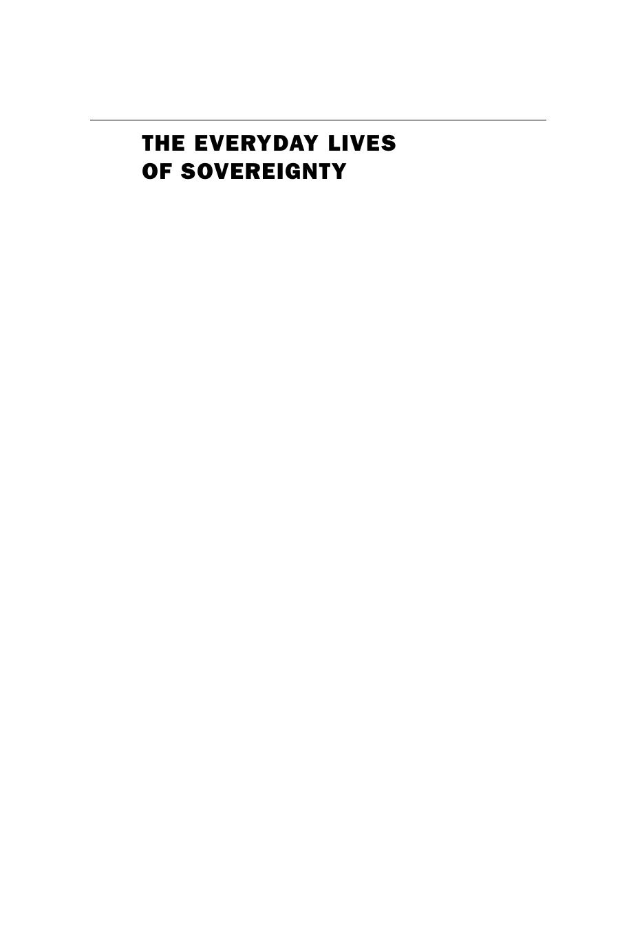 The Everyday Lives of Sovereignty: Political Imagination Beyond the State by Rebecca Bryant & Madeleine Reeves