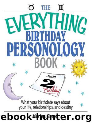 The Everything® Birthday Personology Book: What Your Birthdate Says About Your Life, Relationships, and Destiny by Marian Singer