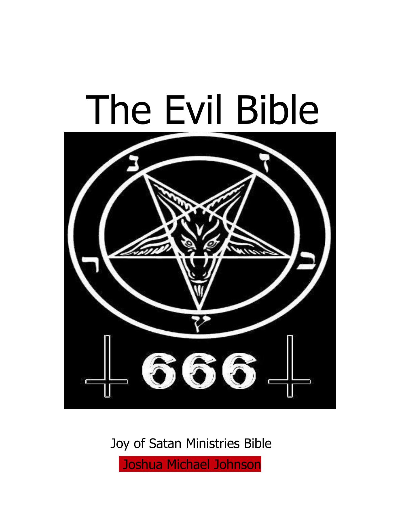 The Evil Bible by unknow