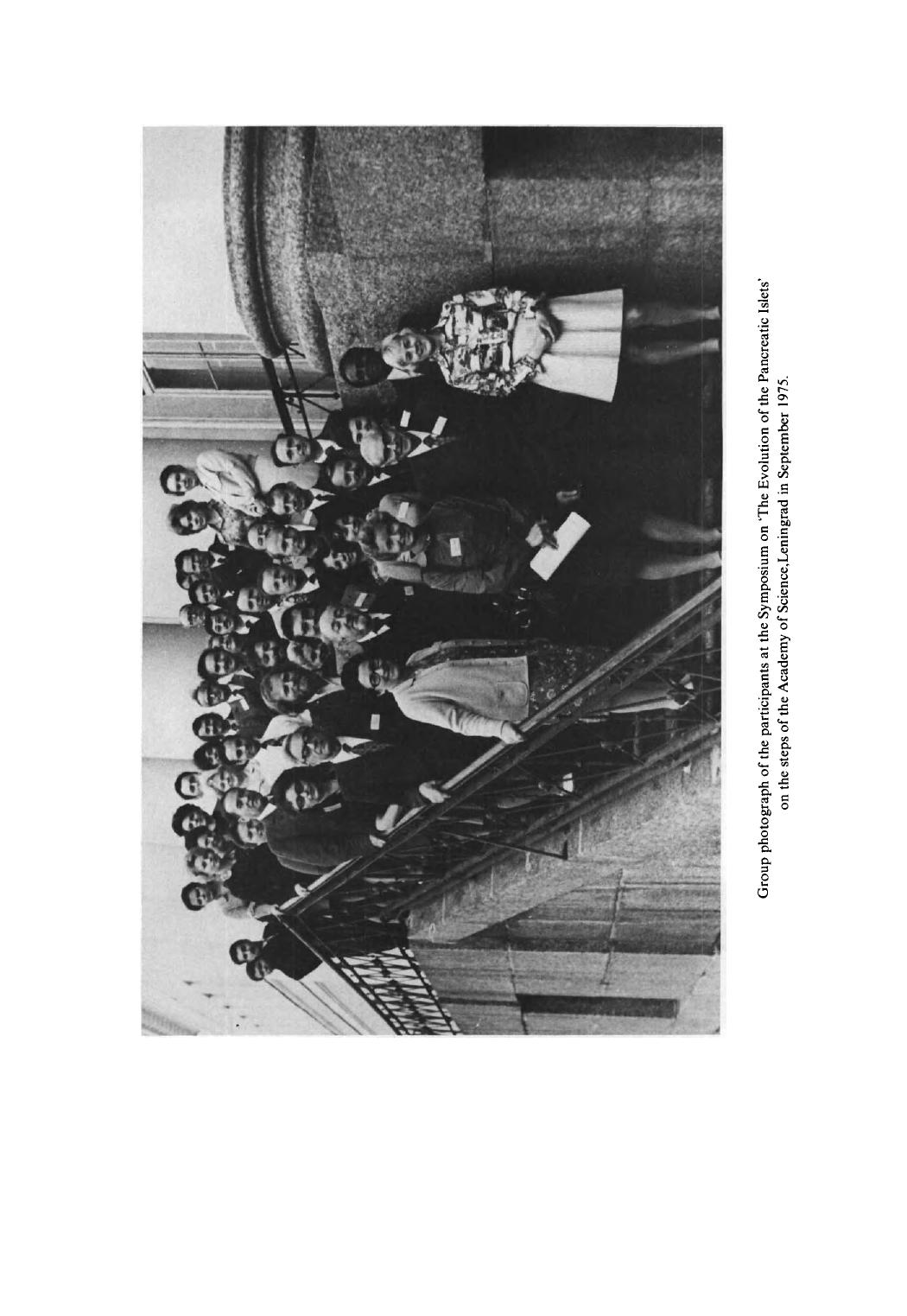 The Evolution of Pancreatic Islets. Proceedings of a Symposium Held at Leningrad, September 1975, under the Auspices of the Academy of Sciences, Leningrad by T. Adesany A.I. Grillo L. Leibson and A. Epple (Eds.)