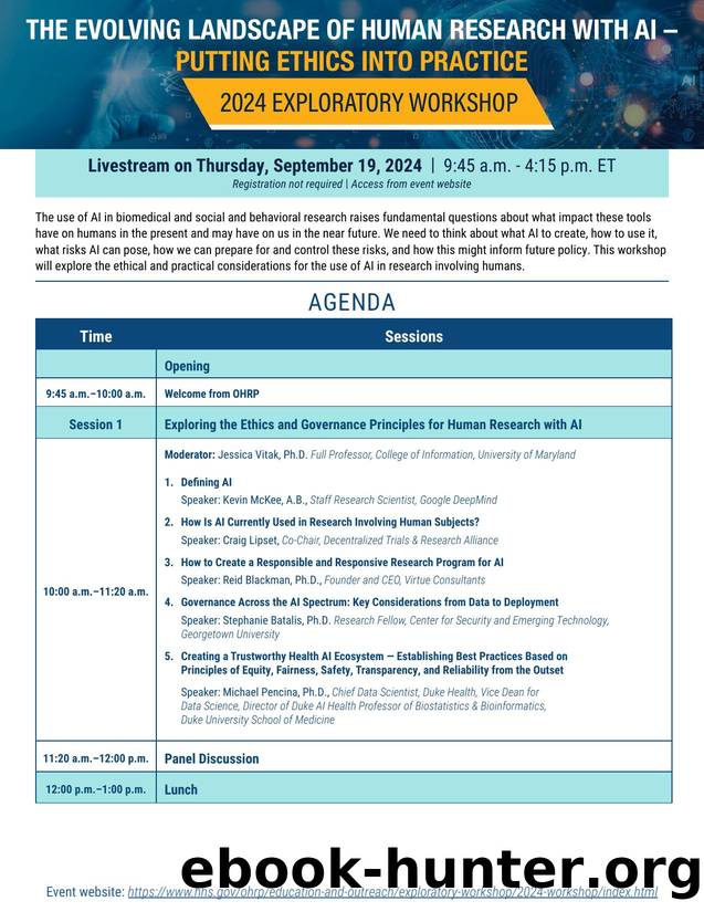 The Evolving Landscape of Human Research with AI - Putting Ethics into Practice by Unknown