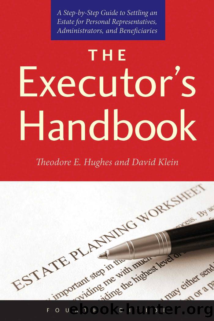 The Executor's Handbook by Theodore E. Hughes David Klein