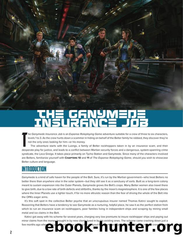 The Expanse Roleplaying Game by The Ganymede Insurance Job