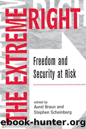 The Extreme Right: Freedom and Security at Risk by Aurel Braun