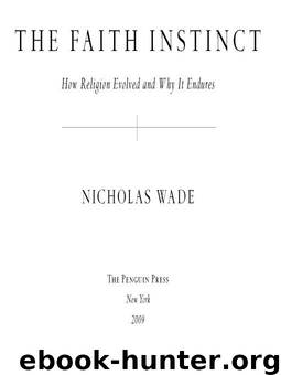 The Faith Instinct by Wade Nicholas