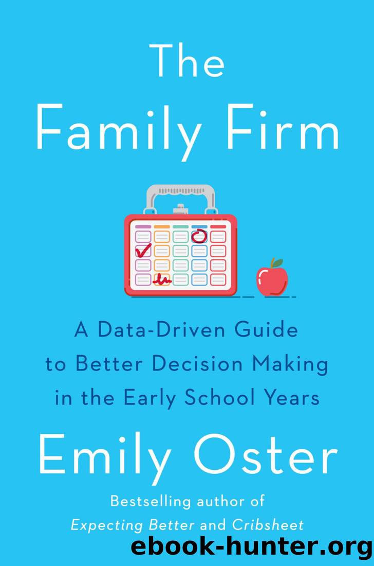 The Family Firm: A Data-Driven Guide to Better Decision Making in the Early School Years by Emily Oster