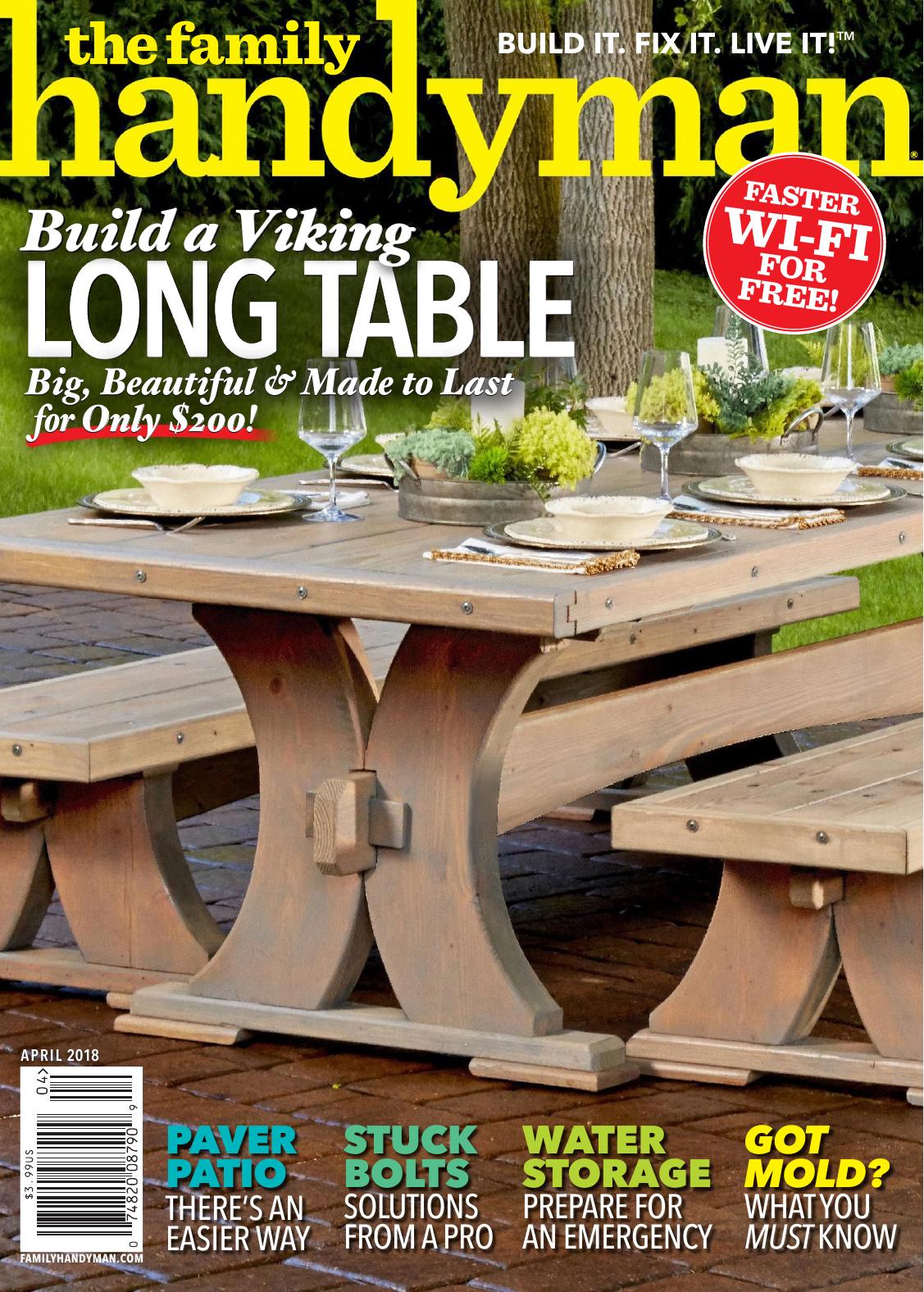 The Family Handyman by Build A Viking Long Table
